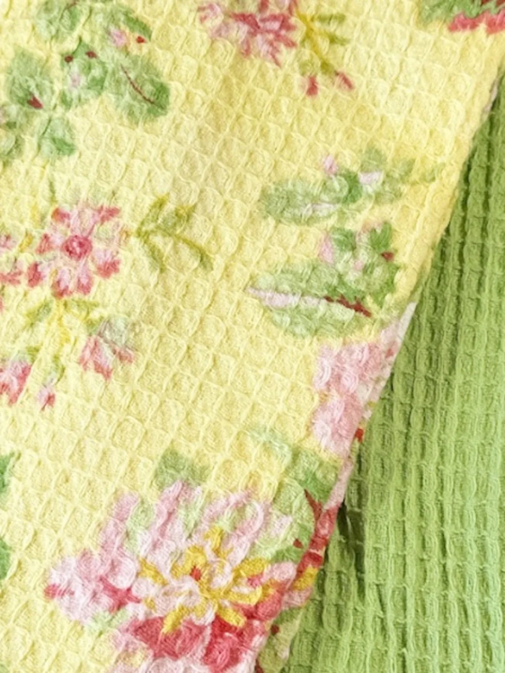 NEW April Cornell EMMALINE FLORAL Kitchen Towel Set/3